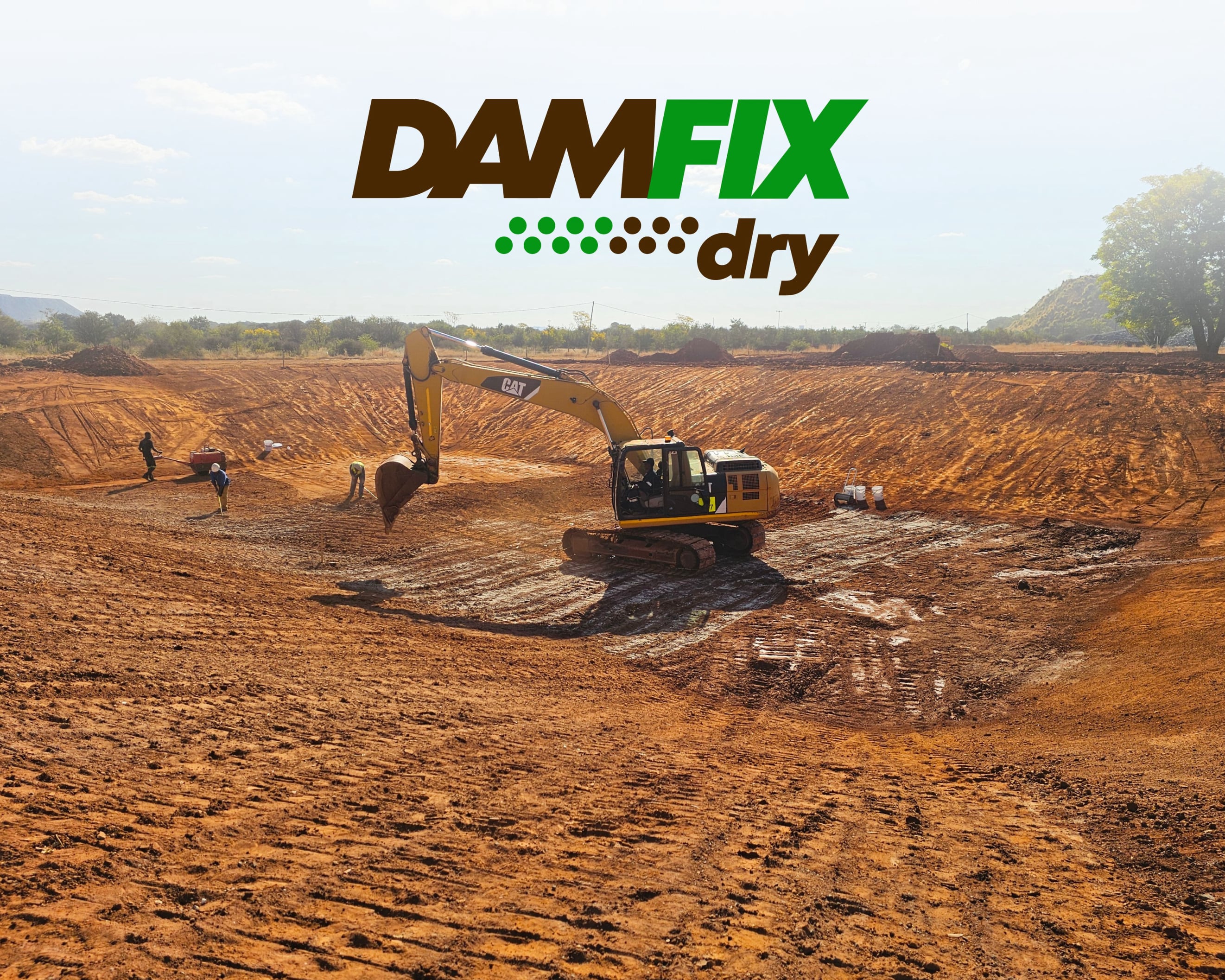 DAMFIX Dry is ideal to seal newly built dams, as well as existing empty dams in need of repair