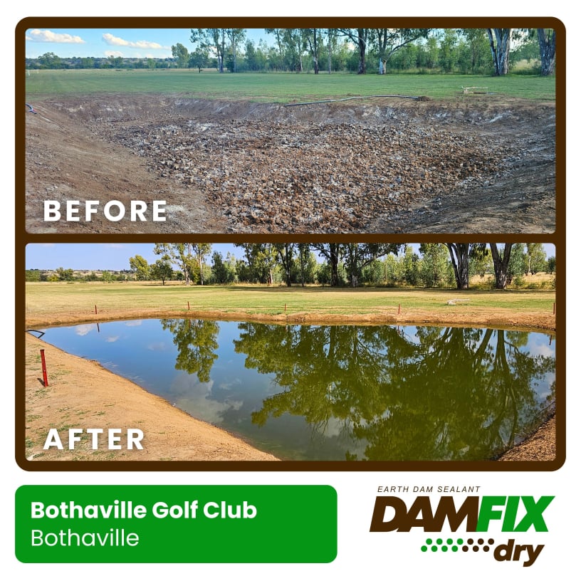 DAMFIX Dry - Before and After - Bothaville Golf Club