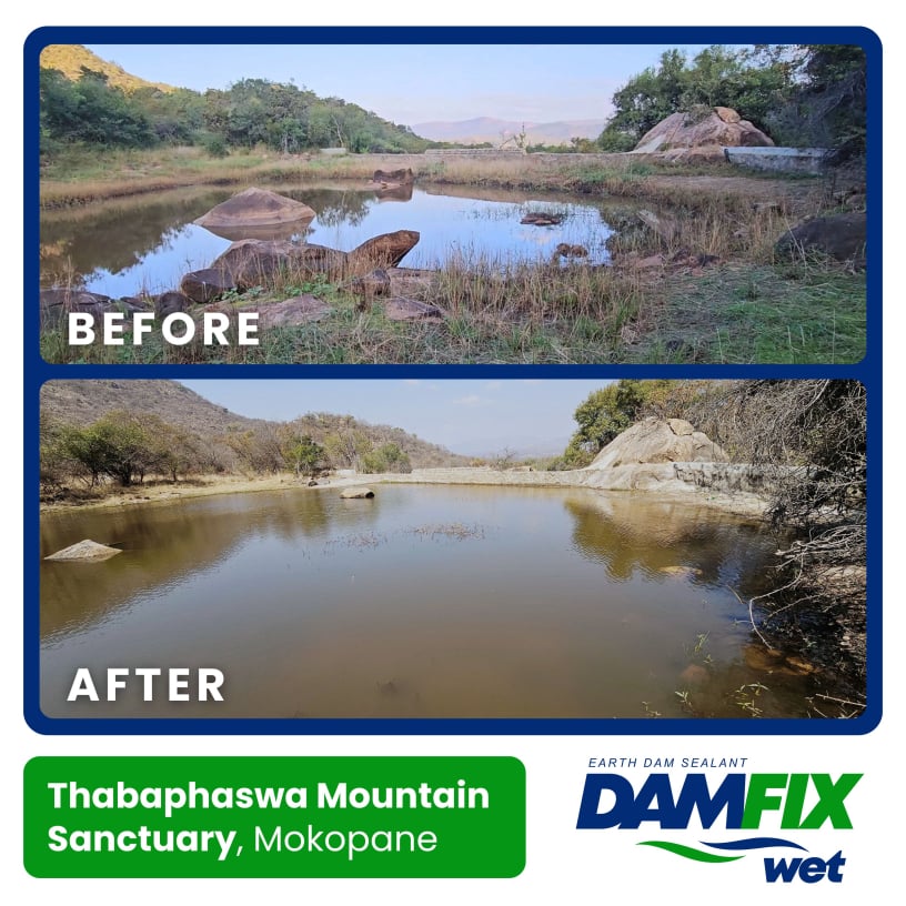 DAMFIX Wet - Before and After - North West University