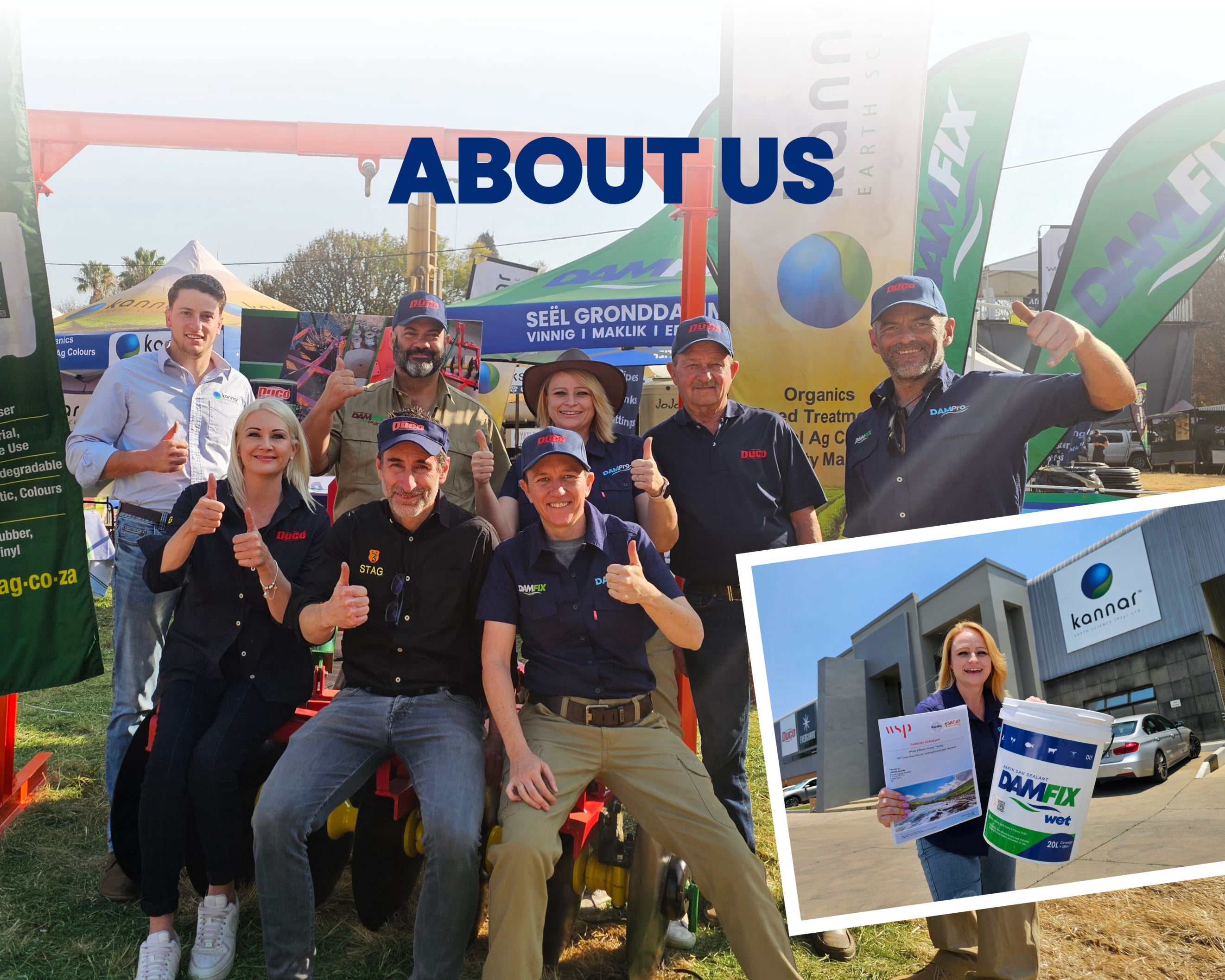 The team behind DAMFIX Earth Dam Solutions