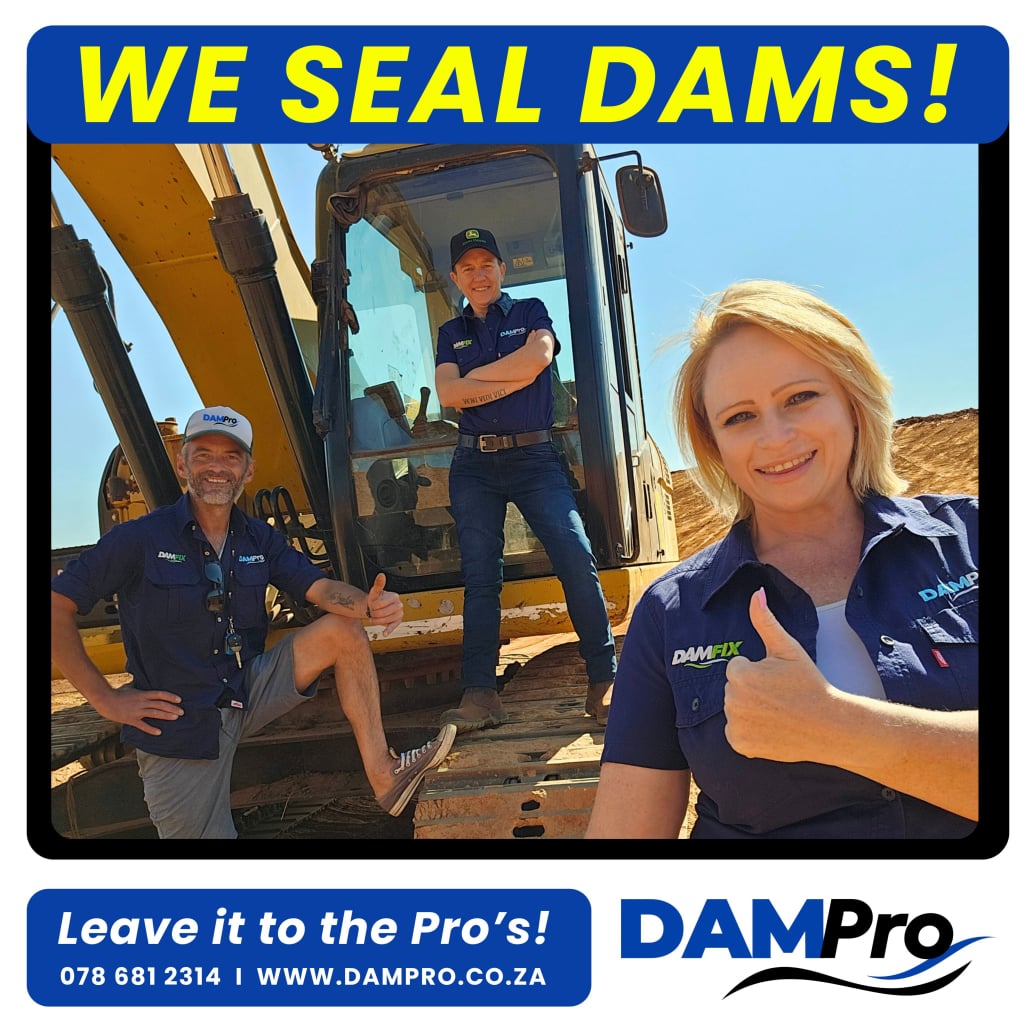 Leave it to the Pro's to seal your leaking earth dam!
