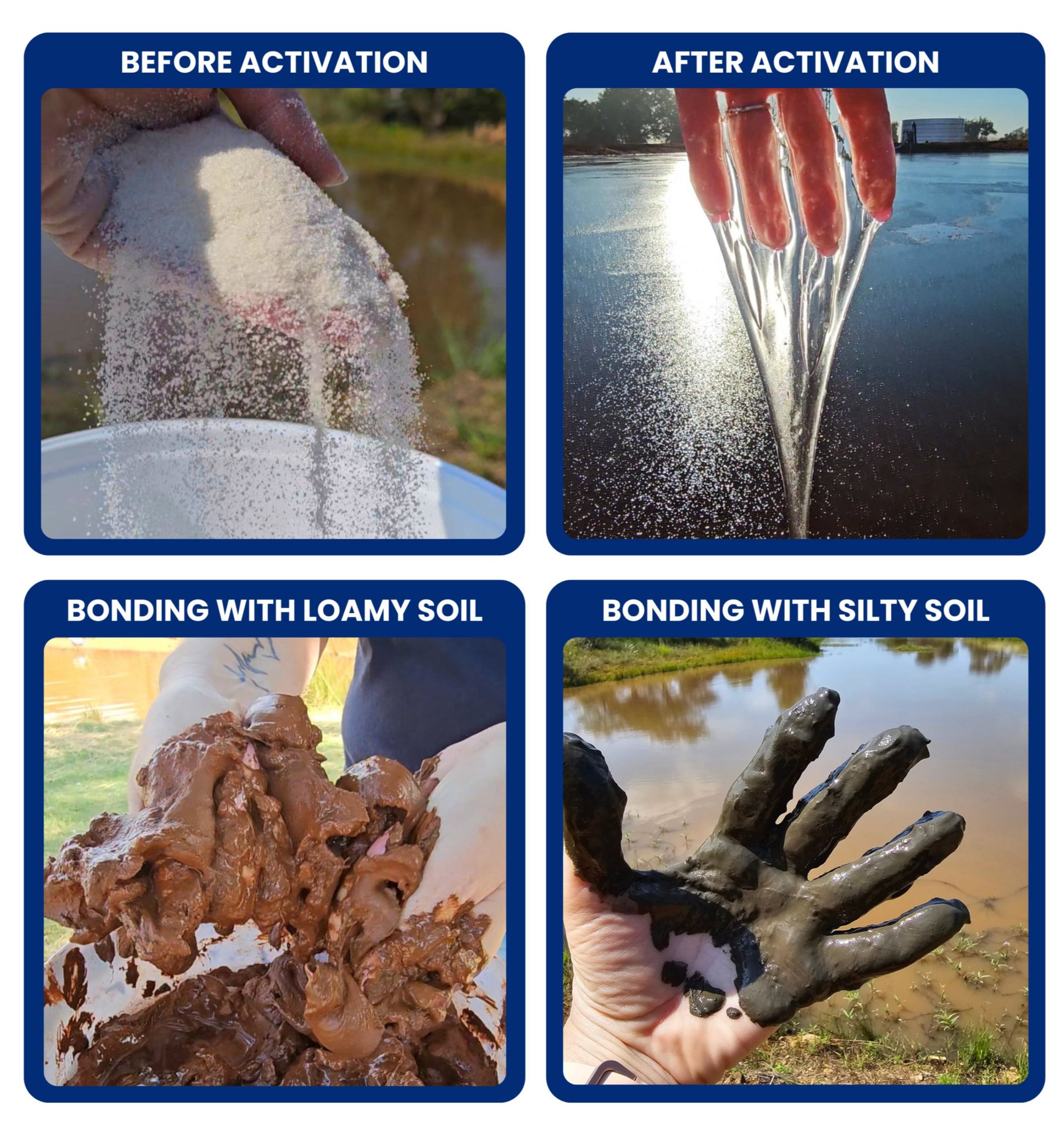 What is DAMFIX Wet looks like, the earth dam sealing solution